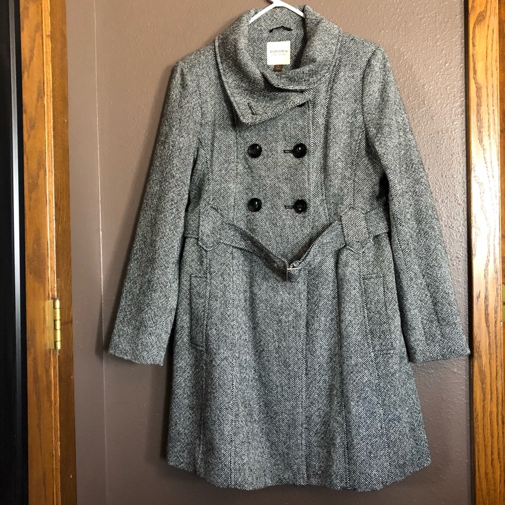 Sonoma Tweed pea coat